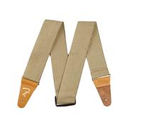 Fender Vintage Tweed Correa para Guitarra, Ajustable 44-49.5 Pulgadas, Tweed Amarillo Clásico, Logo “F” Dorado, Extremos Reforzados en Cuero, Estilo Icónico y Comodidad, Talla Única