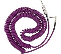 Fender Hendrix Voodoo Child Cable para Instrumentos en Espiral, Recto/Angulado, 30', Color Morado