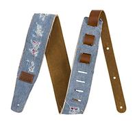 Fender x Wrangler Ripped Denim Strap, Black