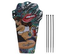 Fenders de bicicleta de montaña Bike Mudguard universal Bicicleta delantera y trasera protector de barro impermeable PP plástico PP duradero para bicicletas de montaña bicicletas (Estilo de belleza