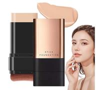 Fendibang Foundation Stick, Korean Hydrating Lightweight Foundation Stick With Brush, Synthetic Foundation Stick, Double Head Foundation Make up Stick, Natural Matte Finish Foundation Stick (Natural)