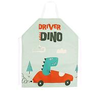 FenFang Delantal para Cocina Niños Niñas 4-10 Años, Delantal Pintura Infantil Tela Dinosaurio, Delantales con Bolsillos de Chef Artista para Pintar Cocinar Hornear Jardín Fiesta Navidad Regalo (Azul)