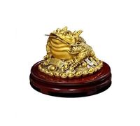 Feng Shui Adornos Adornos Escultura Dinero de la Suerte Rana Feng Shui Sapo Chino Feng Dinero Rana Shui Riqueza Moneda de la Suerte Sapo Buena Suerte Decoración de la Oficina en el hogar Adornos Feng