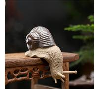 Feng Shui Adornos De Caracol Pequeños De Cerámica Bonsai Micro Paisaje Accesorios De Decoración del Hogar para Vivir (Color : Argento, Size : Talla ?nica)