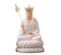Feng Shui Adornos de Feng Shui Estatua de Buda TangSeng de Jade Artificial Exquisita decoración del hogar Los Mejores Regalos de Estilo Chino Gran Tesoro artístico Adecuado para el Hotel de Oficina en