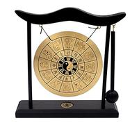 Feng Shui Brass Gong Desktop Zen Art para Fortune + pulsera de cuerda roja gratis H1304