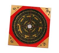 Feng Shui - Brújula Luo Pan Bagua cuadrada Luopan para senderismo, camping, mochilero, 25 cm