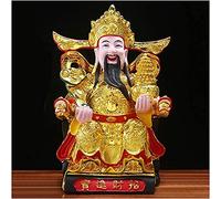 Feng Shui CAI Shen Estatua Escultura de Figuras decoración de Habitaciones Regalos de Adornos Dios de Dios de la Riqueza para la Suerte y la Riqueza hogar o Oficina Mejor Regalo para