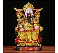 Feng Shui CAI Shen Estatua Escultura de Figuras decoración de Habitaciones Regalos de Adornos Dioses de Dios de la Riqueza para la Suerte y la Riqueza hogar o Oficina Mejor Regalo