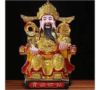 Feng Shui CAI Shen Estatua Escultura figurado decoración de la Sala de decoración Regalos de Adornos Dios de la Riqueza decoración de la Riqueza y Riqueza hogar o Oficina Mejor Regalo