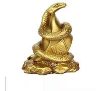 Feng Shui Cobre Snake Statue Decoración del hogar Decoración de la sala Decoración de la sala del zodiaco Mascot Lucky Home Home Phathraft Sala de estar Decoración de la cocina del dormitorio (Tamaño: