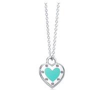 Feng Shui Collar de Plata de Ley 925 con Forma de corazón, Llave de Oro Rosa, Atractivo y Elegante, joyería Mundial
