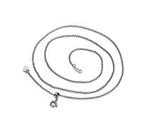 Feng Shui Collar de Plata S925 con Junta tórica para Hombres y Mujeres, versión Coreana de la Personalidad, Colgante de Cadena de clavícula Simple Push-Pull