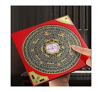 Feng Shui Compass Compass Fengshui Professional Pure Copper Compass Compass Tridimensional Tres en uno Herramienta de medición Integral Feng Shui Luo Pan (tamaño: 8 Pulgadas)