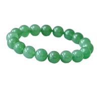 Feng Shui Green Aventurine Bracelet Beads Reiki Crystal Quartz Pulsera de chakra espiritual Amuleta Lucky Off Evil Psacelet Women Women Men Girls Gots, 8 mm Cinnabar (Color: Cuartzo, Tamaño: 6 mm)