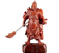 Feng Shui Guan Yu Estatua Señor De La Guerra Héroe Guan Gong/Kwan Kung/Kuan Gong Estatua Escultura Decoración De La Oficina En El Hogar, Atrae Riqueza Y Buena Suerte,Verde