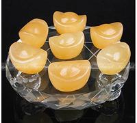 Feng Shui Lucky Yellow Lingot Seven Star Array Exorcist Estatua con estante FeiFanStyle A075