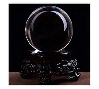 Feng Shui Ornaments Pure Crystal Ball White Crystal Glass Ball Office Transfer Ball Lucky Ball Opening Gift Decoration Witchcraft (3.7CM)