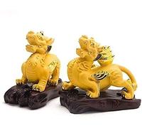 Feng Shui/Piyao Estatuas Decoración del hogar Crafts Un par de Figuras de decoración de Resina China felicitación de la casa atrae la Riqueza y la Buena Suerte 417