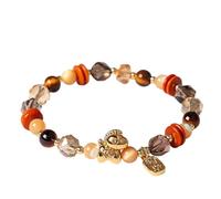 Feng Shui - Pulsera de cristal de ojo de tigre para suerte y prosperidad, One Size, Piedra, Sin piedra preciosa