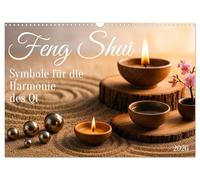Feng Shui - Symbole für die Harmonie des Qi (Wandkalender 2026 DIN A3 quer), CALVENDO Monatskalender: Zwölf starke Symbole des Feng Shui - als ... als Inspiration für ein harmonisches Zuhause