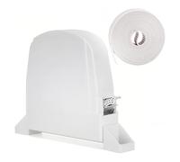 FENGCHUANG 4,8 m Recogedor Plegable de Persiana Enrollable - Enrrollador de Cinta de Persiana - Sistema Universal Cinta 14 mm Puede girar 180 grados Adecuado para Montaje en Pared (Blanco)