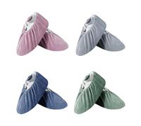 FENGCHUANG 4 Piezas Cubre Zapatos, Suela Antideslizante Shoe Cover, Paño de Franela Cubrezapatos, Unidades de Protectores para Suelas de Zapatos, Hogares, Oficinas, Bibliotecas