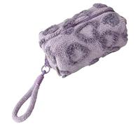 FENGCHUANG Bolsa Maquillaje Morado 19 x 10 x 13 cm Neceser Mujer con Cordón Suave Neceser Maquillaje Bolsa De Aseo Mujer Necessaire Feminina Make Up Bag para Mujeres Niñas Y Madres (Morado)