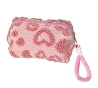 FENGCHUANG Bolsa Maquillaje Rosa 19 x 10 x 13 cm Neceser Mujer con Cordón Suave Neceser Maquillaje Bolsa De Aseo Mujer Necessaire Feminina Make Up Bag para Mujeres Niñas Y Madres (Rosa)