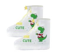 FENGCHUANG Cubre Zapatos Impermeable 30-31 Tallas Protector Calzado Lluvia Dinosaurio Cubrezapatos Impermeable Ideal Para Días de Lluvia y Nieve, Senderismo y Senderos Embarrados