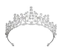 FENGCHUANG Tiara Corona de Cristal, Corona de Diamantes de Imitación para Mujer, Corona de Reina Accesorios para Novia, de Boda Desfiles Niña Princesas Fiesta de Cumpleaños Diadema Mujer