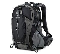 FENGDONG Mochila impermeable y ligera de 40 litros para exteriores, senderismo, camping, viajes, para hombres y mujeres, color negro