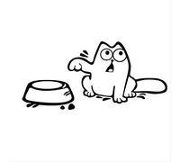 Fengfang Etiqueta Engomada del Coche del Gato con Tanque De Combustible Divertido