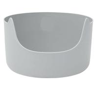 FENGJISUN Arenero Gatos Caja Arena Gato Caja De Arena Grande para Gatos, Caja De Arena Abierta Antisalpicaduras, Fácil De Limpiar, No Requiere Instalación para Gatitos Caixa De Areia para Gatos(Grey)