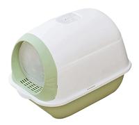 FENGJISUN Arenero Gatos Caja Arena Gato Caja De Arena para Gatos Cerrada A Prueba De Salpicaduras con Tapa Y Pala para Arena, Borde Alto, Sin Olor, Fácil Limpieza Caixa De Areia para Gatos(Grün)
