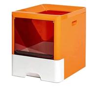 FENGJISUN Arenero Gatos Caja Arena Gato Caja De Arena para Gatos con Entrada Superior Grande, Diseño De Cajón Antisalpicaduras, Inodoro para Gatos Fácil De Limpiar Caixa De Areia para Gatos(Oranje)