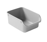 FENGJISUN Arenero Gatos Caja Arena Gato Inodoro para Gatitos, Suministros para Mascotas, Caja De Arena Portátil Antisalpicaduras De Cara Alta, Inodoro para Gatos Caixa De Areia para Gatos(Gray)