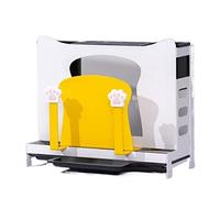 FENGJISUN Bloque para Cuchillos Utensilios De Cocina Estante Multifuncional para Cuchillos, Tabla De Cortar, Encimera Hierro, Almacenamiento, Ventilación Herramientas(White)