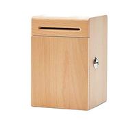 FENGJISUN Hucha Caja De Ahorro Hucha De Madera para Adultos, Banco De Dinero De Almacenamiento De Decoración De Escritorio, Banco De Monedas Hecho A Mano Decoración del Hogar