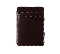 FENGJISUN Monedero Cartera Cartera De Cuero para Hombre, Billetera Ultrafina De Gran Capacidad, Bolso Vintage, Bolso De Mano para Hombre, Tarjetero De Visita Accesorios De Viaje(Dark Brown)
