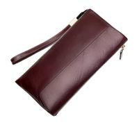 FENGJISUN Monedero Cartera Cartera De Cuero para Mujer, Tarjetero De Bolsillo Largo Fino De Gran Capacidad para Cumpleaños del Día De La Madre Accesorios De Viaje(Bruin)