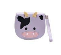 FENGJISUN Monedero Cartera Cartera De Vaca Lechera, Bolso Corto, Bolso De Mano para Estudiante, Monedero, Tarjetero Accesorios De Viaje(Purple)