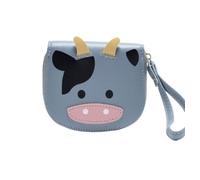 FENGJISUN Monedero Cartera Cartera De Vaca Lechera, Bolso Corto, Bolso De Mano para Estudiante, Monedero, Tarjetero Accesorios De Viaje(Blue)