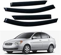 FENGJP Coche Deflectores para Hyundai Accent Sedan 2006-2011 Ventana Derivabrisas Lateral Deflectores Viento Aire Deflector Viseras Lluvia Visera