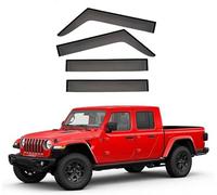 FENGJP Coche Deflectores para Jeep Gladiator MK2-JT 2019-2023 2024+ Ventana Derivabrisas Lateral Deflectores Viento Aire Deflector Viseras Lluvia Visera