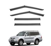 FENGJP Coche Deflectores para Mitsubishi Montero MK3-V60 1999-2005 Ventana Derivabrisas Lateral Deflectores Viento Aire Deflector Viseras Lluvia Visera