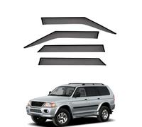 FENGJP Coche Deflectores para Mitsubishi Montero Sport MK1-K80 1996-2007 Ventana Derivabrisas Lateral Deflectores Viento Aire Deflector Viseras Lluvia Visera