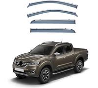 FENGJP Coche Deflectores para Renault Alaskan MK1 2015-2023 Ventana Derivabrisas Lateral Deflectores Viento Aire Deflector Viseras Lluvia Visera