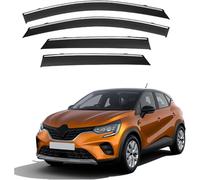 FENGJP Coche Deflectores para Renault CAPTUR 2019 2020 2021 2022 2023 2024 Ventana Derivabrisas Lateral Deflectores Viento Aire Deflector Viseras Lluvia Visera