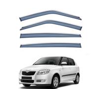 FENGJP Coche Deflectores para Skoda Fabia MK2-5J 2008-2014 Ventana Derivabrisas Lateral Deflectores Viento Aire Deflector Viseras Lluvia Visera